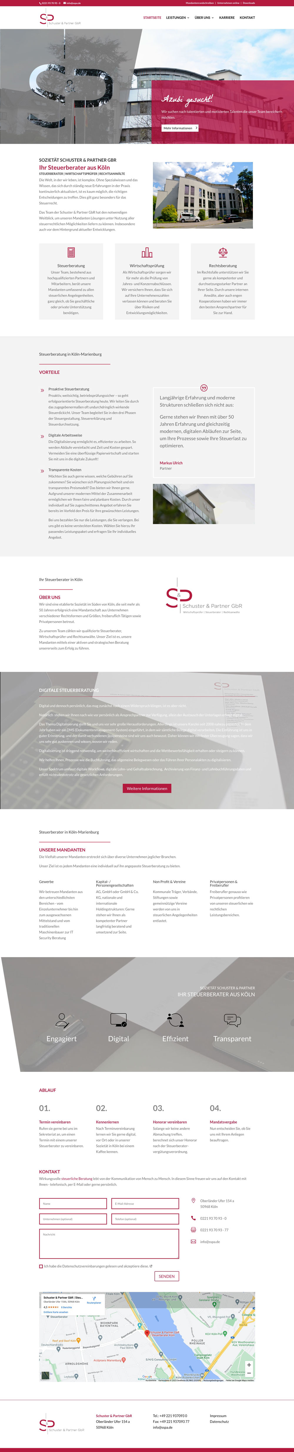 Schuster Partner Webdesign Köln