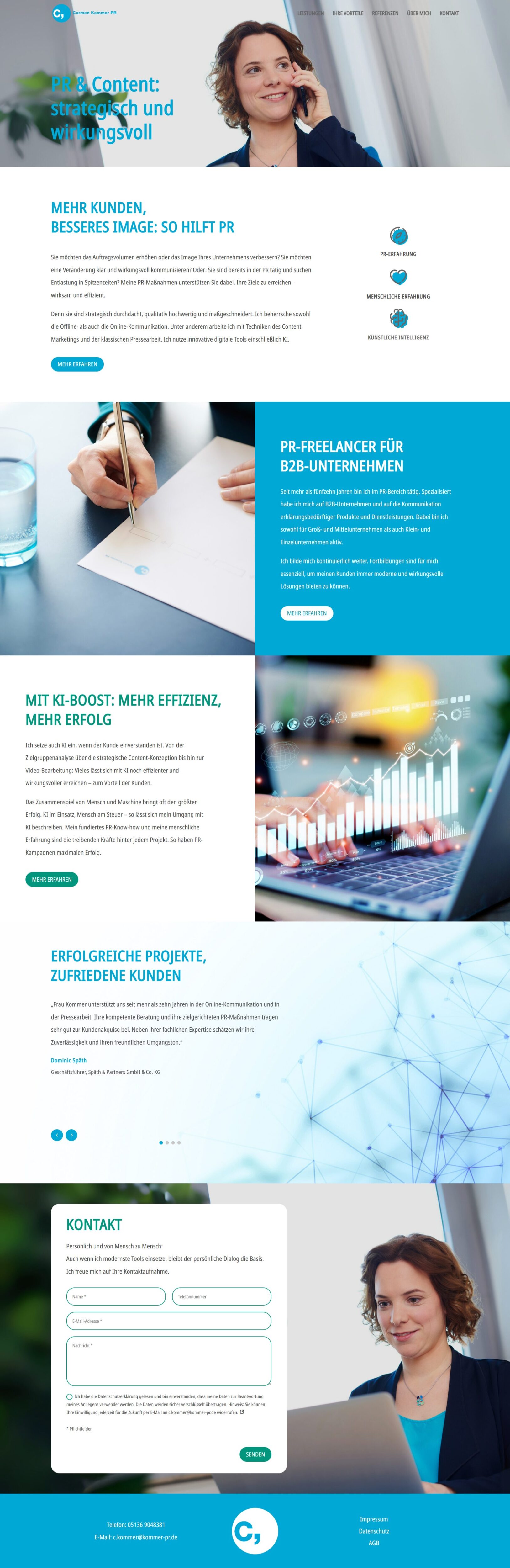 Carmen Kommer Webdesign Köln